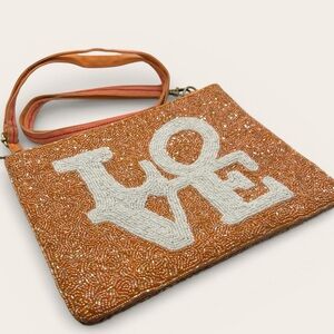 A&B Love ❤️ Handmade “Happy Hearts” Beaded Purse NWT $54